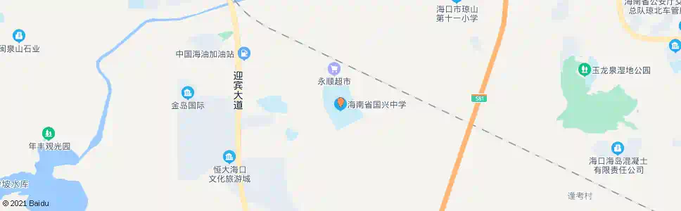 海口国兴中学_公交站地图_海口公交_妙搜公交查询2025