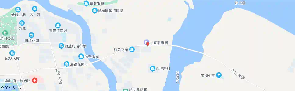 海口海鲜大世界北门_公交站地图_海口公交_妙搜公交查询2025