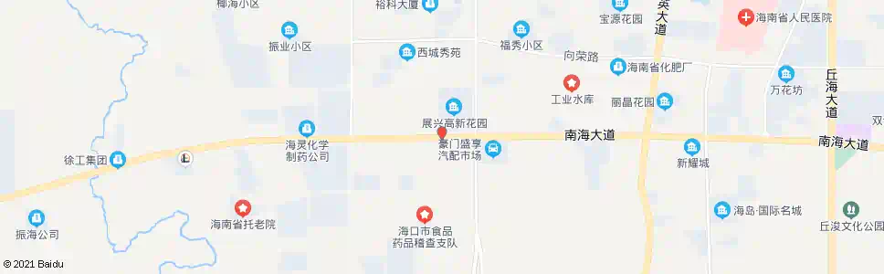 海口高新花园_公交站地图_海口公交_妙搜公交查询2025