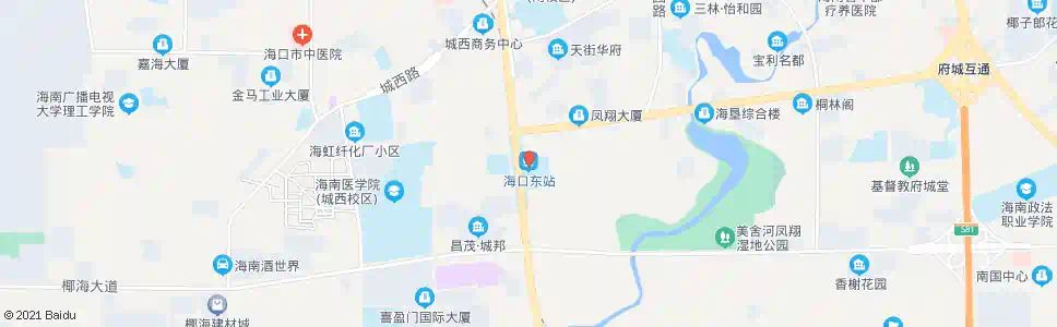 海口二东路口_公交站地图_海口公交_妙搜公交查询2025