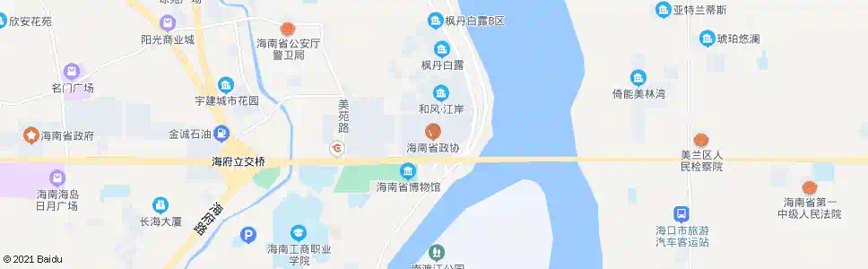 海口省委北门_公交站地图_海口公交_妙搜公交查询2025
