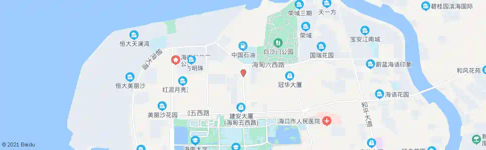 海口美兰区消防海甸中队_公交站地图_海口公交_妙搜公交查询2025