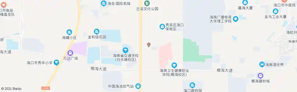 海口苍西村路口_公交站地图_海口公交_妙搜公交查询2025