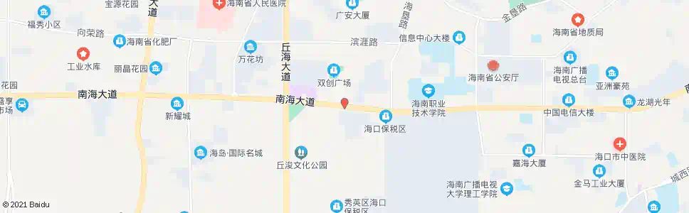 海口铭豪广场_公交站地图_海口公交_妙搜公交查询2025