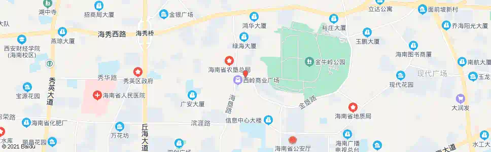 海口金岭路_公交站地图_海口公交_妙搜公交查询2025
