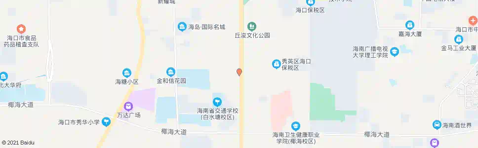 海口海南面粉厂_公交站地图_海口公交_妙搜公交查询2025
