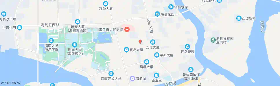 海口和平大道一横路_公交站地图_海口公交_妙搜公交查询2025