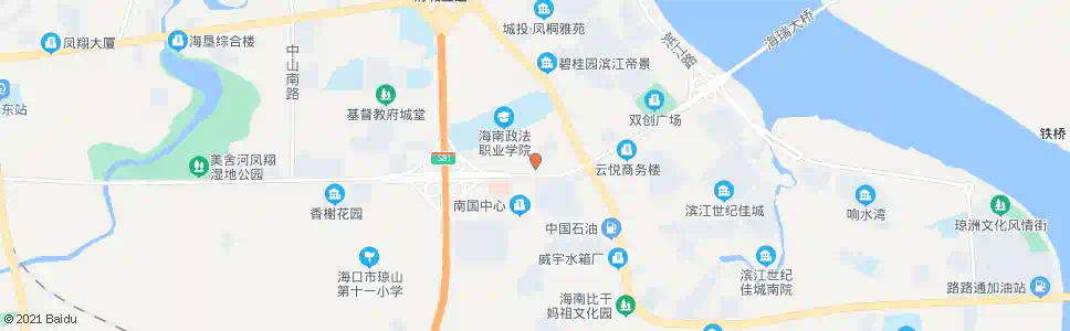 海口省教育服装厂_公交站地图_海口公交_妙搜公交查询2025