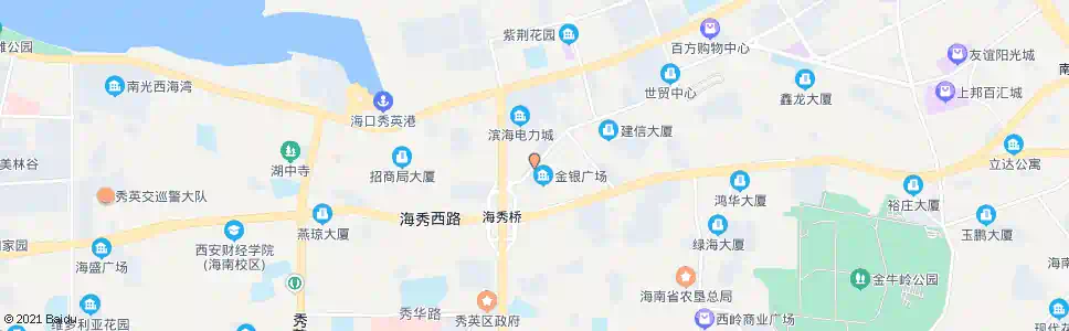 海口金银广场_公交站地图_海口公交_妙搜公交查询2025