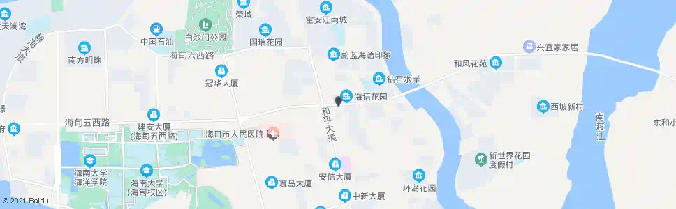 海口星光海岸_公交站地图_海口公交_妙搜公交查询2025