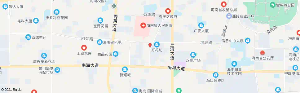 海口蓝海佳园(美华路)_公交站地图_海口公交_妙搜公交查询2025