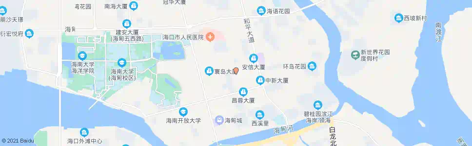 海口海达二横路口_公交站地图_海口公交_妙搜公交查询2025