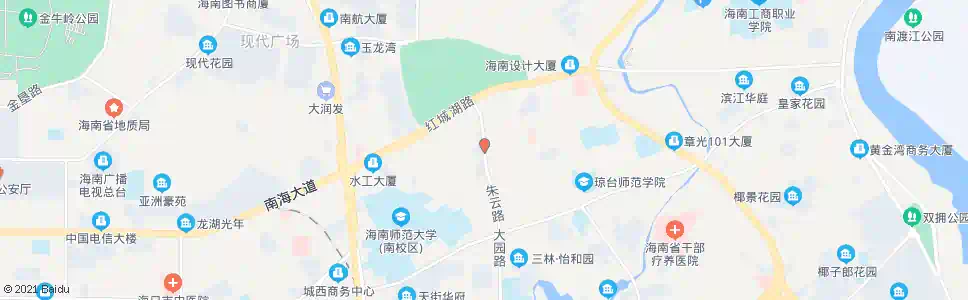 海口朱云路市场_公交站地图_海口公交_妙搜公交查询2025