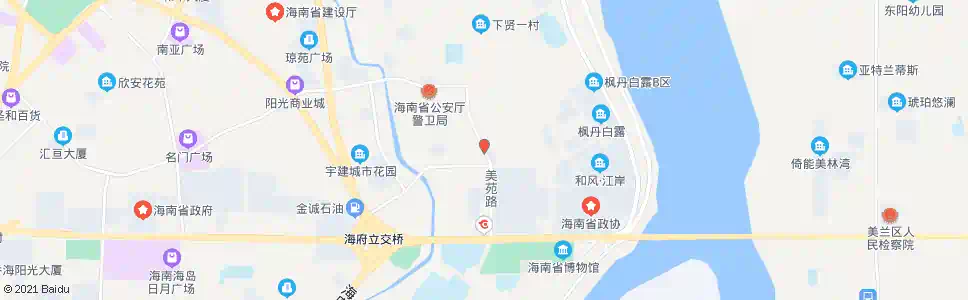海口美苑路口_公交站地图_海口公交_妙搜公交查询2025