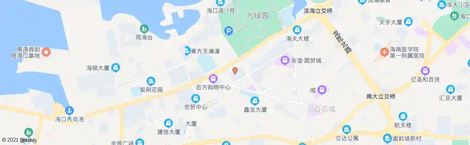 海口置地花园_公交站地图_海口公交_妙搜公交查询2025