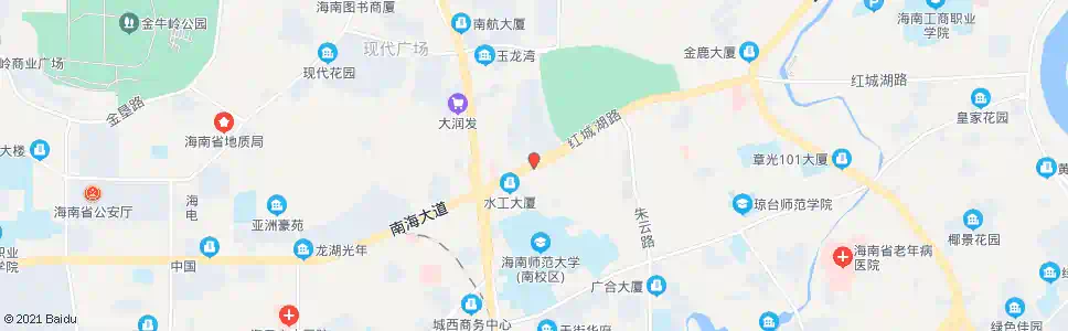 海口红城湖路_公交站地图_海口公交_妙搜公交查询2025