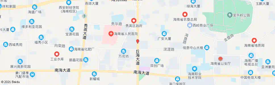 海口海瑞桥_公交站地图_海口公交_妙搜公交查询2025