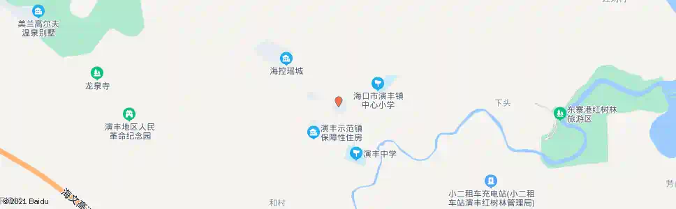 海口演丰乡村主题公园_公交站地图_海口公交_妙搜公交查询2025