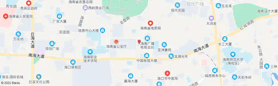 海口海口晚报社_公交站地图_海口公交_妙搜公交查询2025