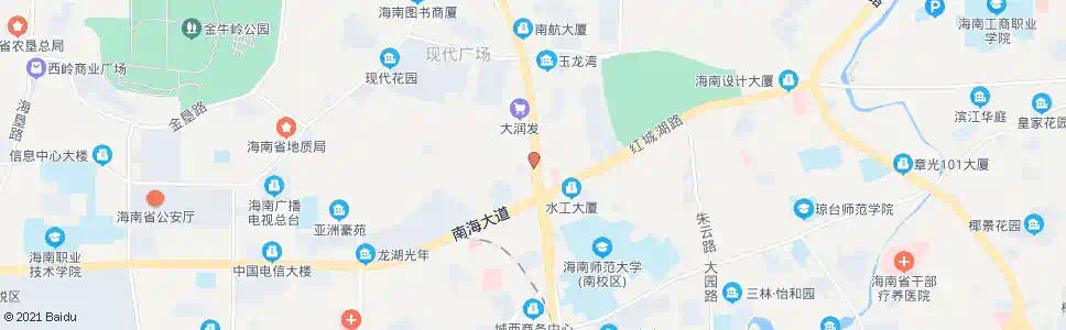 海口金霖花园_公交站地图_海口公交_妙搜公交查询2025