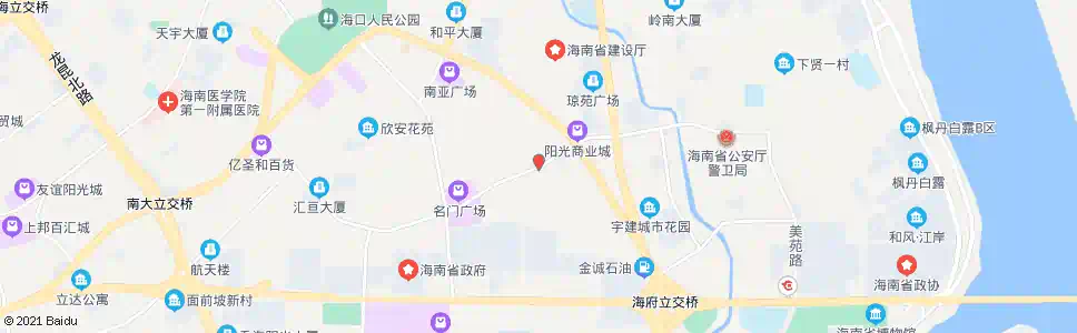 海口民生市场_公交站地图_海口公交_妙搜公交查询2025