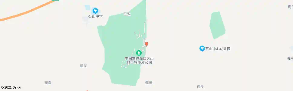 海口火山口地质公园_公交站地图_海口公交_妙搜公交查询2025