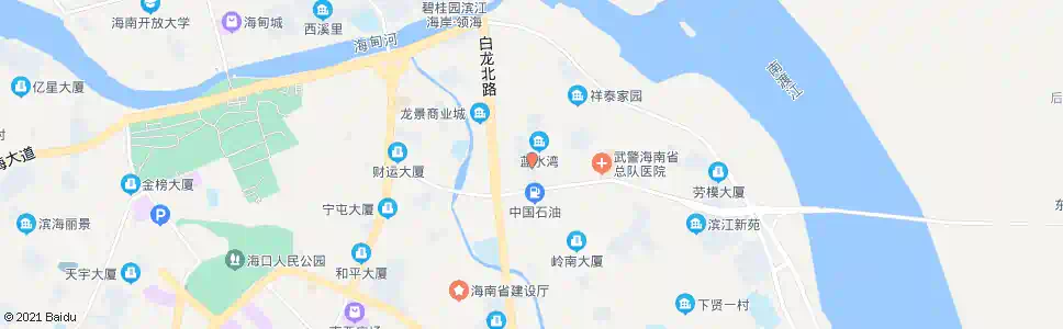 海口岭下村_公交站地图_海口公交_妙搜公交查询2025