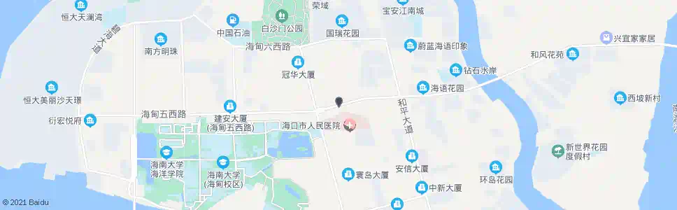 海口白沙门小学_公交站地图_海口公交_妙搜公交查询2025