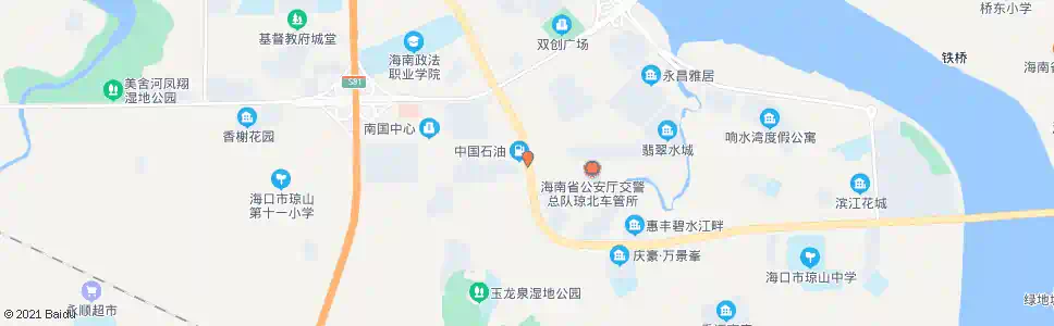 海口琼山肉联厂_公交站地图_海口公交_妙搜公交查询2025