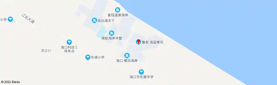 海口鲁能海蓝椰风_公交站地图_海口公交_妙搜公交查询2025