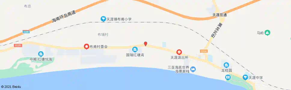 三亚布带村_公交站地图_三亚公交_妙搜公交查询2025
