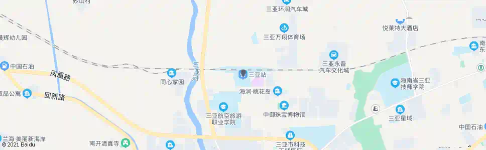 三亚琼州学院_公交站地图_三亚公交_妙搜公交查询2025