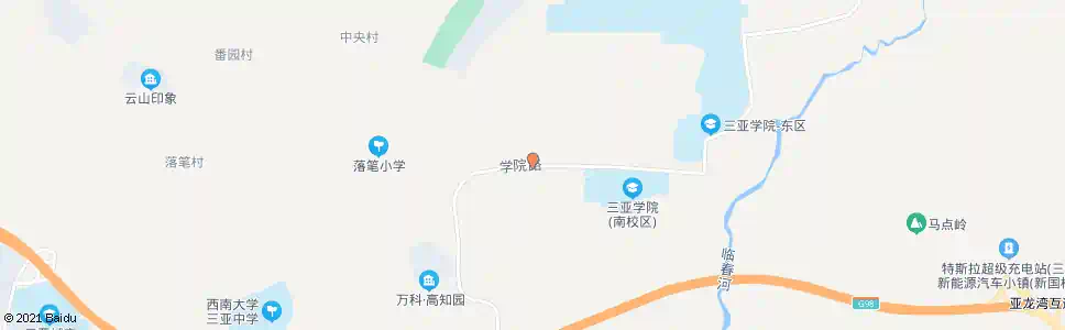 三亚落笔洞(南行)_公交站地图_三亚公交_妙搜公交查询2025