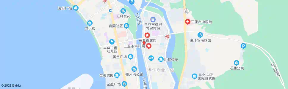 三亚市老干局_公交站地图_三亚公交_妙搜公交查询2025