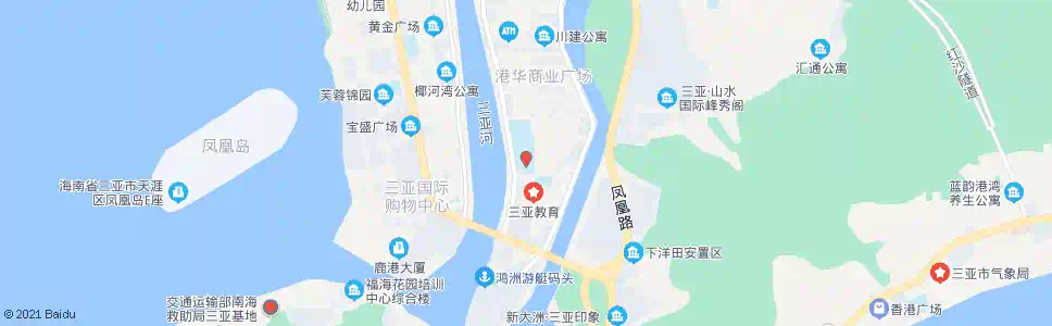 三亚港门村_公交站地图_三亚公交_妙搜公交查询2025