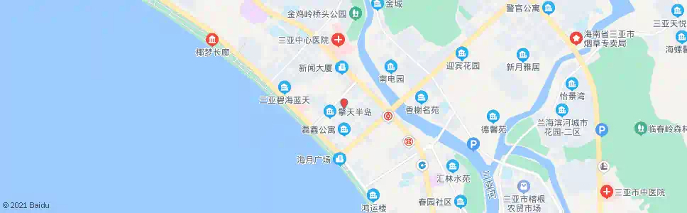 三亚市九小_公交站地图_三亚公交_妙搜公交查询2025
