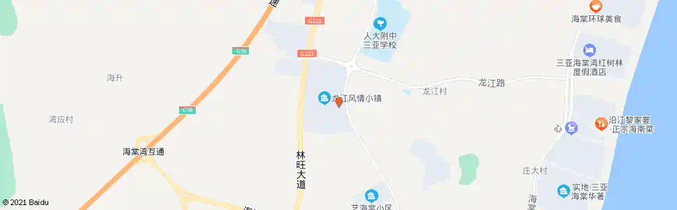 三亚龙江村委会路口_公交站地图_三亚公交_妙搜公交查询2025