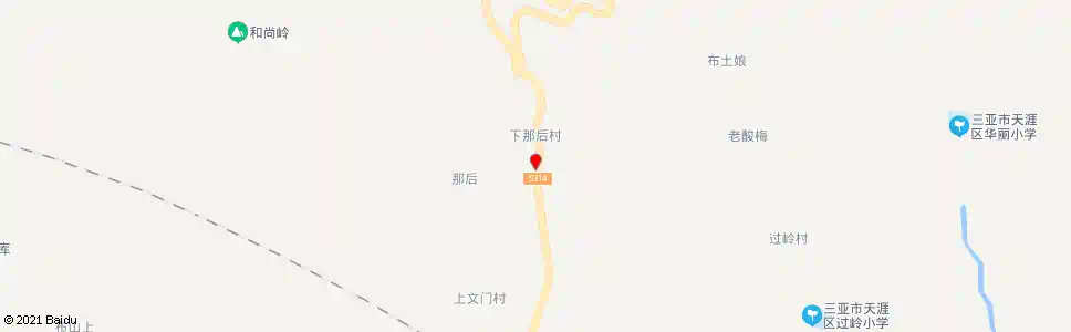 三亚中那后村_公交站地图_三亚公交_妙搜公交查询2025