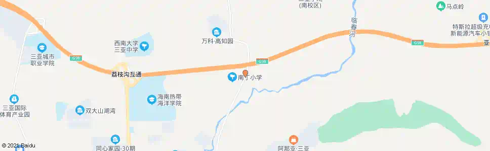 三亚三罗村(北行)_公交站地图_三亚公交_妙搜公交查询2025