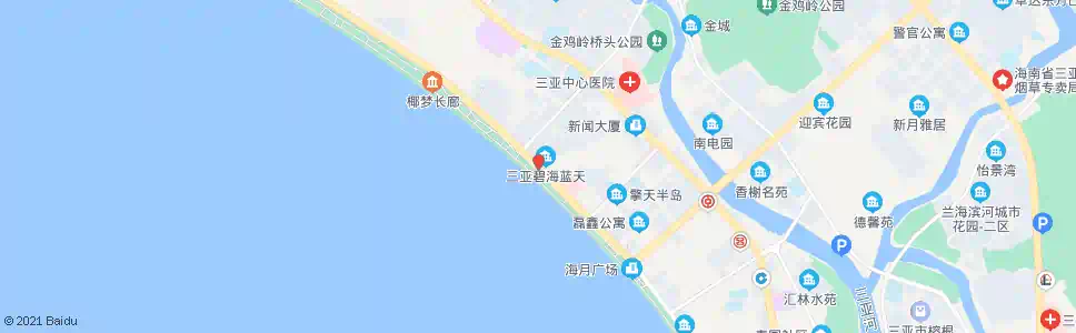 三亚碧海蓝天_公交站地图_三亚公交_妙搜公交查询2025