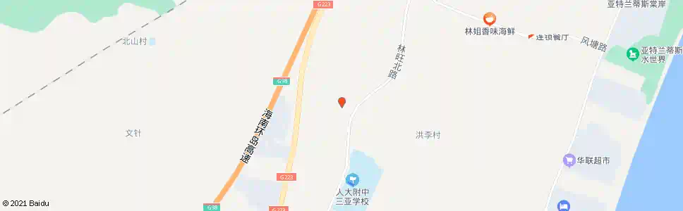 三亚洪李村路口_公交站地图_三亚公交_妙搜公交查询2025