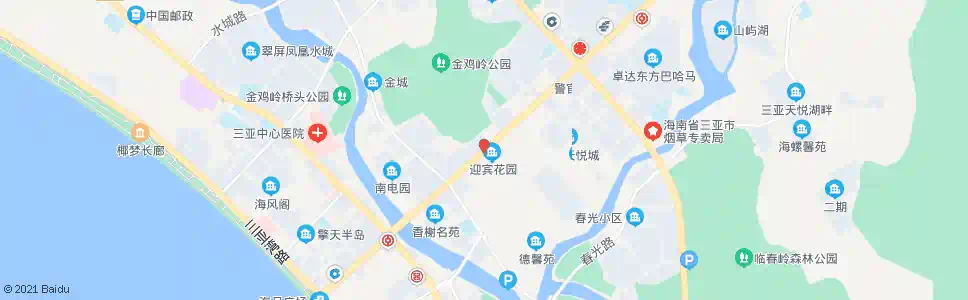 三亚迎宾花园_公交站地图_三亚公交_妙搜公交查询2025