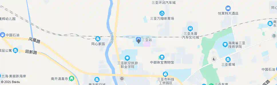 三亚省劳教所(北行)_公交站地图_三亚公交_妙搜公交查询2025