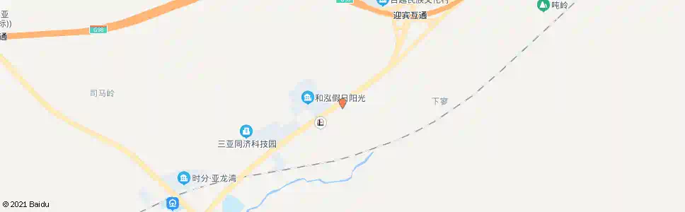 三亚军坡村_公交站地图_三亚公交_妙搜公交查询2025