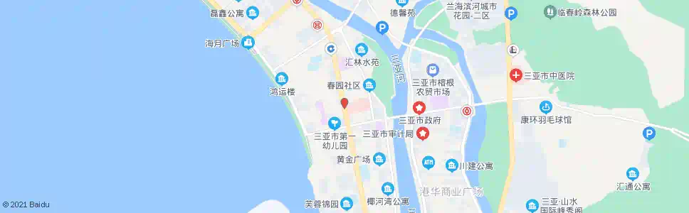 三亚人民医院_公交站地图_三亚公交_妙搜公交查询2025