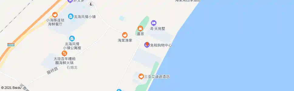 三亚海棠湾免税城_公交站地图_三亚公交_妙搜公交查询2025