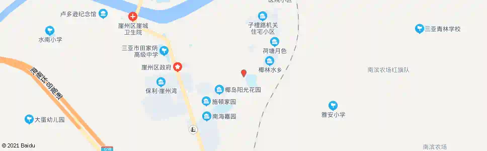 三亚南滨小学_公交站地图_三亚公交_妙搜公交查询2025