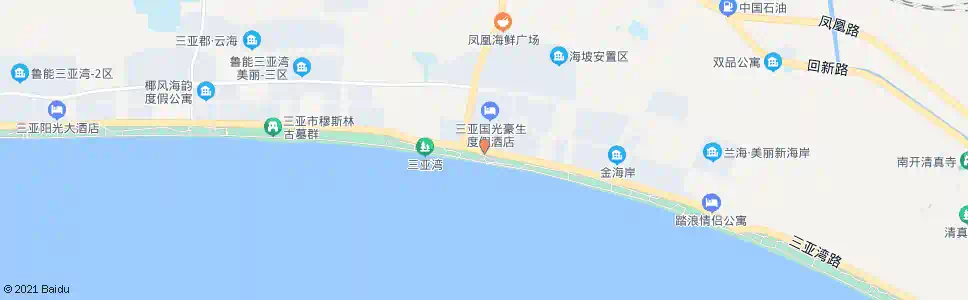 三亚国光滨海花园_公交站地图_三亚公交_妙搜公交查询2025