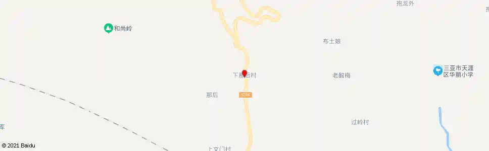 三亚下那后村_公交站地图_三亚公交_妙搜公交查询2025