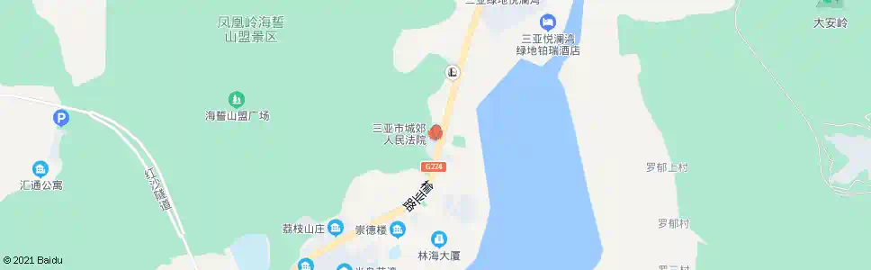 三亚市城郊法院_公交站地图_三亚公交_妙搜公交查询2025